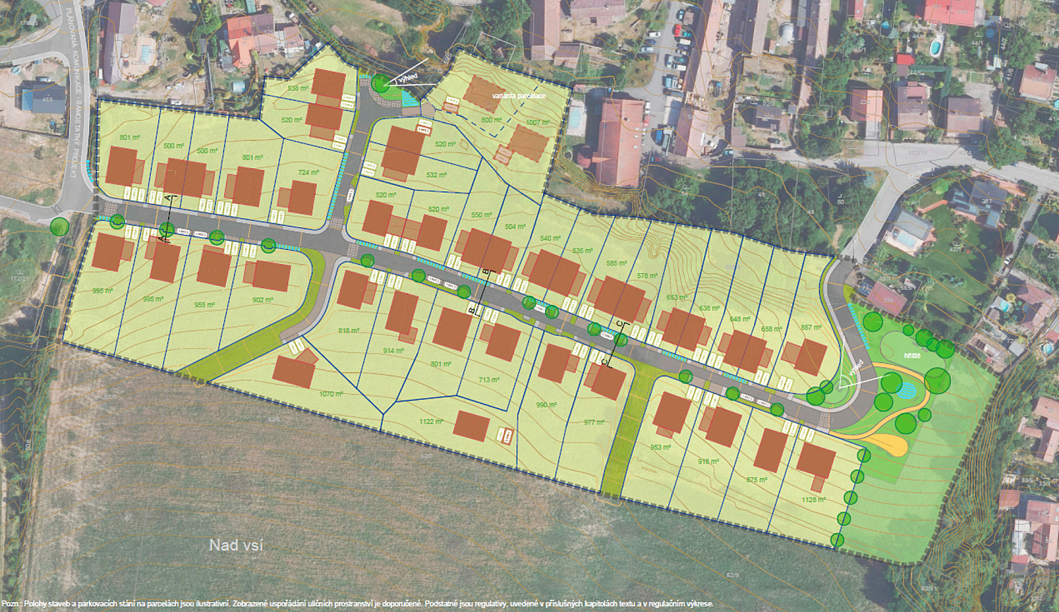 Rodinné domy a pozemky Zeměchy
